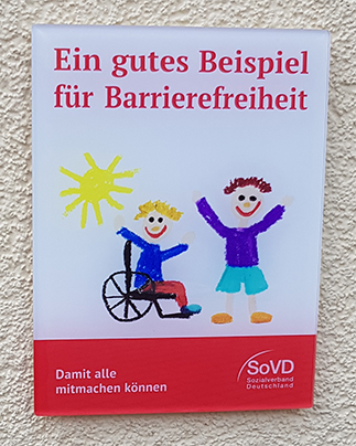 Siegel für Barrierefreiheit Montessori-Grundschule Bissendorf-Wietze